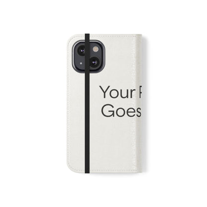 Custom Photo Flip Case — Personalized Wallet Phone Cover with Card Slots