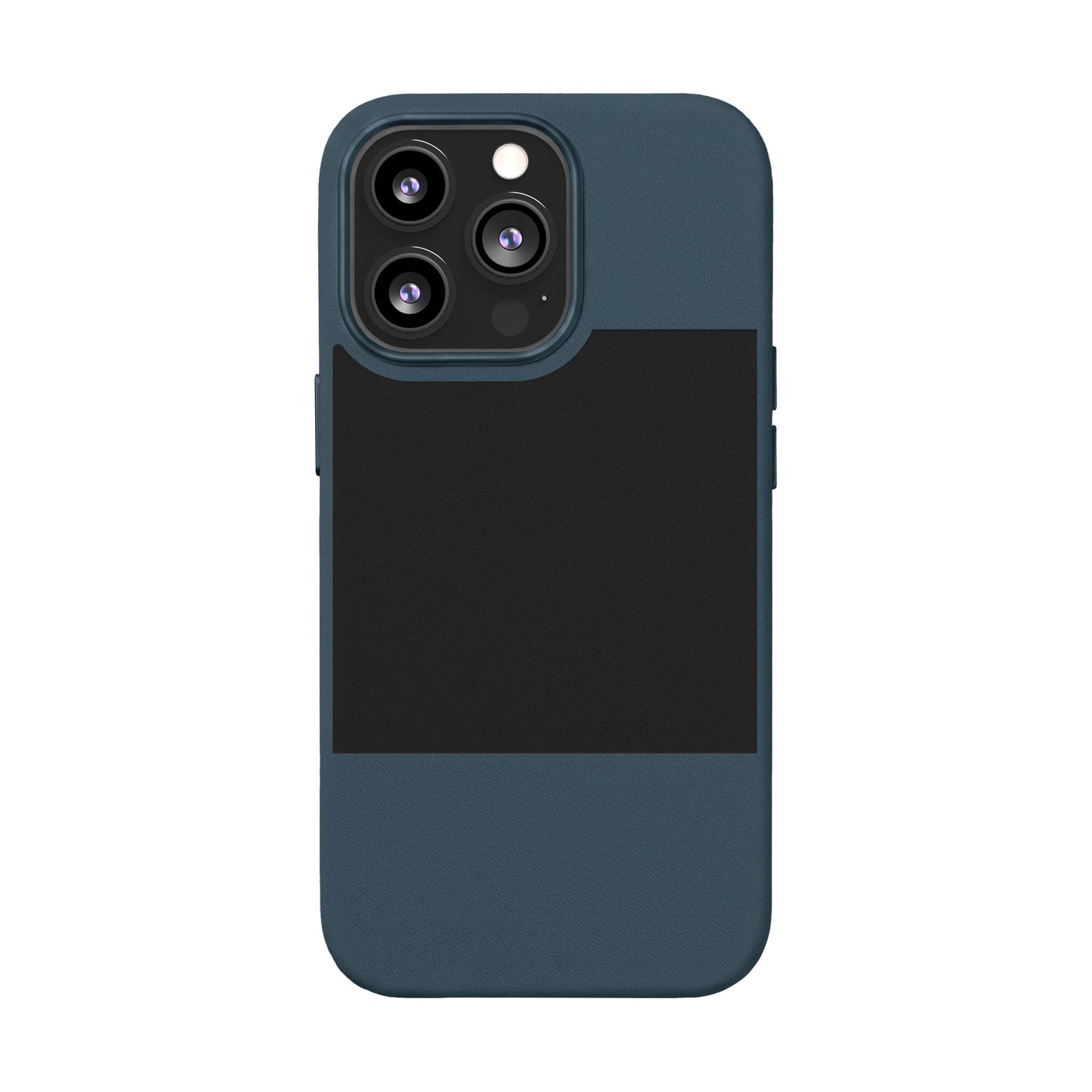 Engraved PU Leather Phone Case — Personalized Minimalist Protective Cover