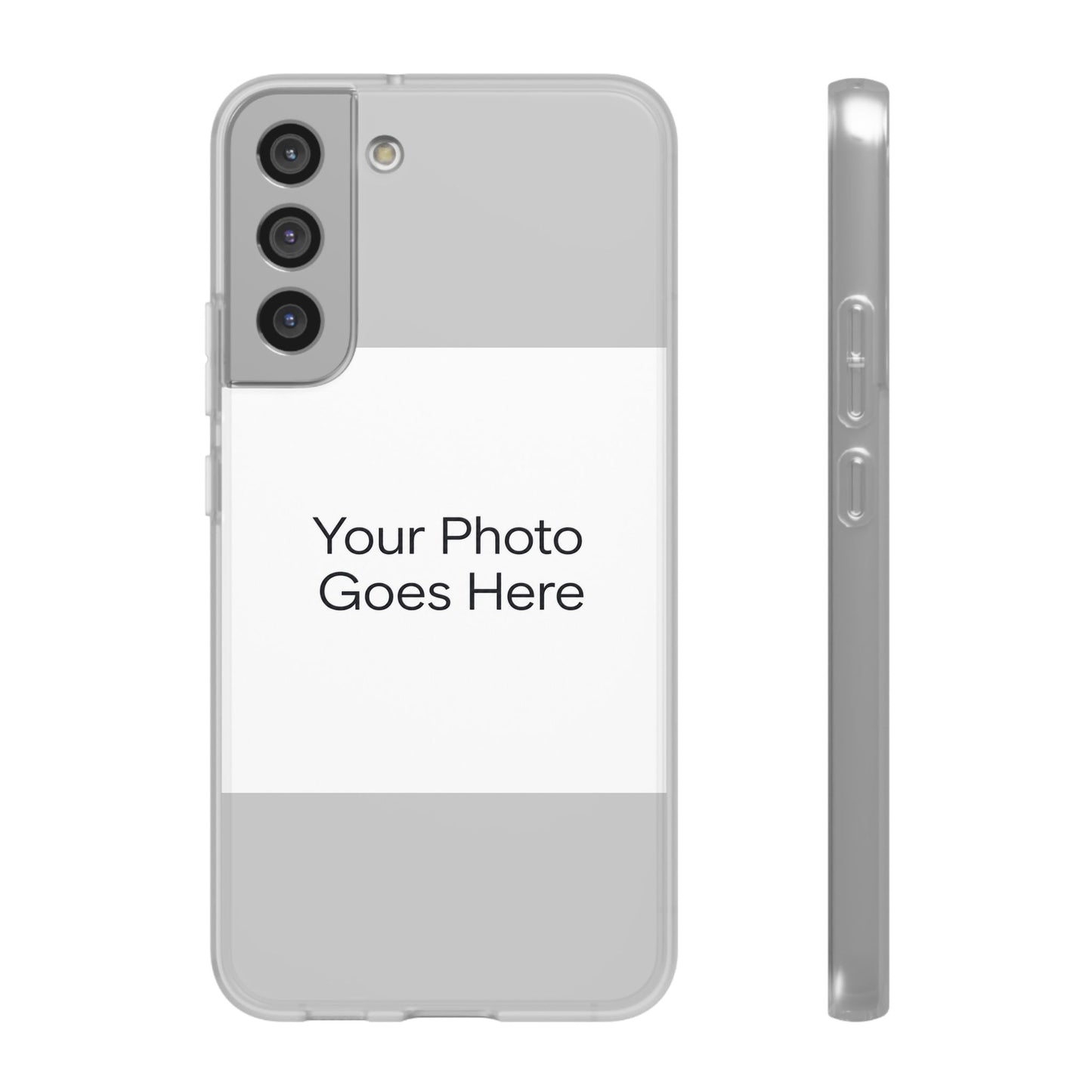 Custom Photo Phone Case — Slim Clear Flexible iPhone/Android Cover
