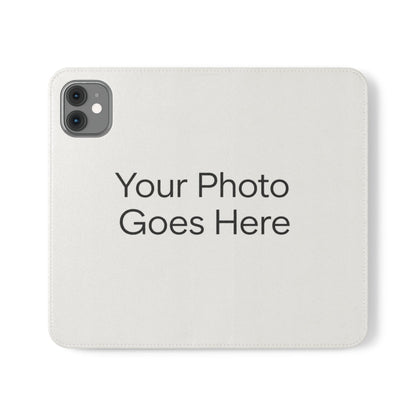 Custom Photo Flip Case — Personalized Wallet Phone Cover with Card Slots