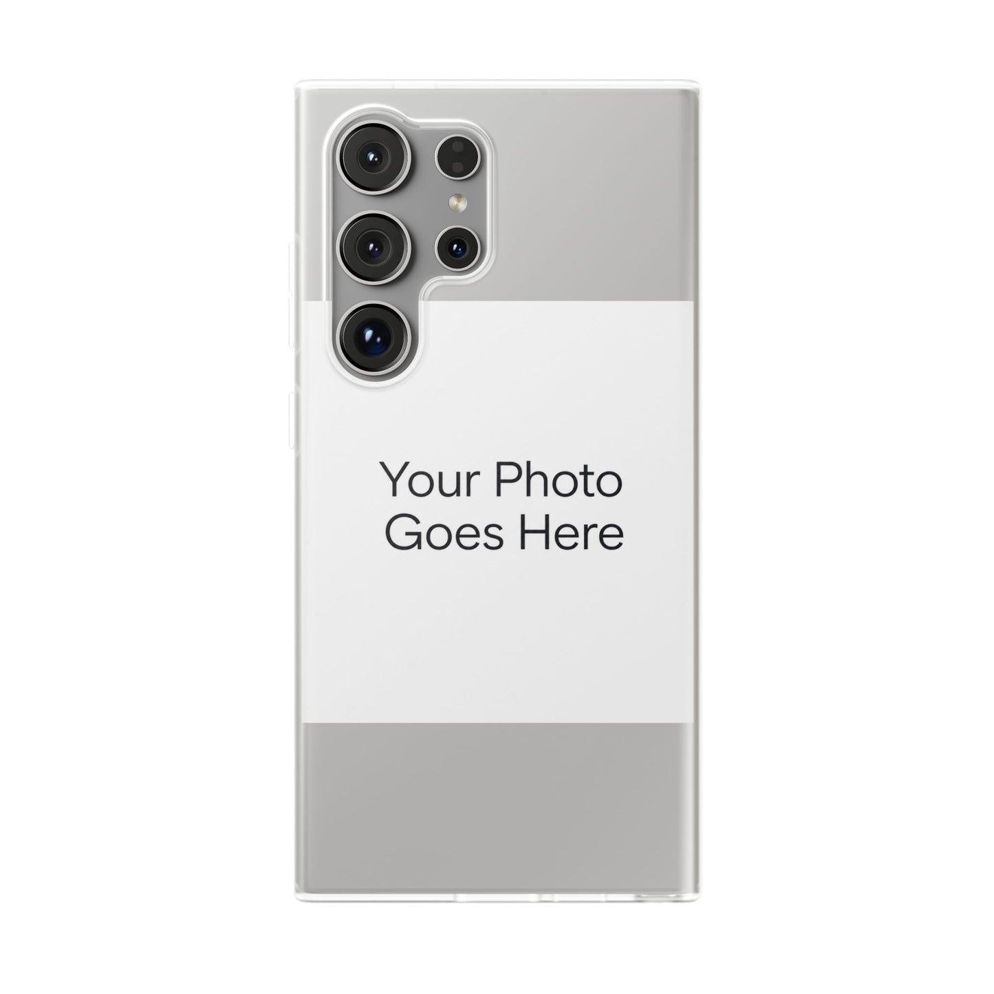 Custom Photo Phone Case — Slim Clear Flexible iPhone/Android Cover
