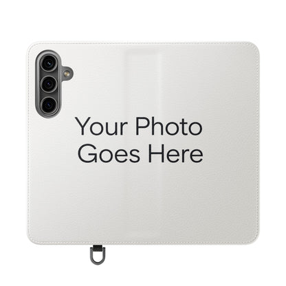 Custom Photo Flip Case — Personalized Wallet Phone Cover with Card Slots