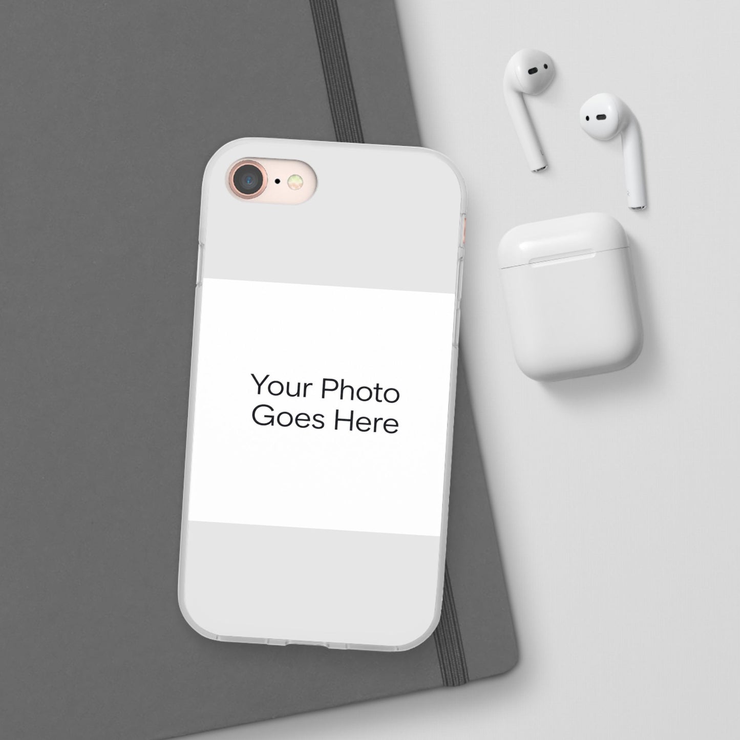 Custom Photo Phone Case — Slim Clear Flexible iPhone/Android Cover