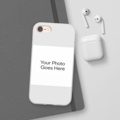 Custom Photo Phone Case — Slim Clear Flexible iPhone/Android Cover