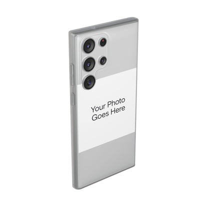 Custom Photo Phone Case — Slim Clear Flexible iPhone/Android Cover