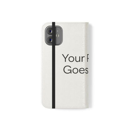 Custom Photo Flip Case — Personalized Wallet Phone Cover with Card Slots