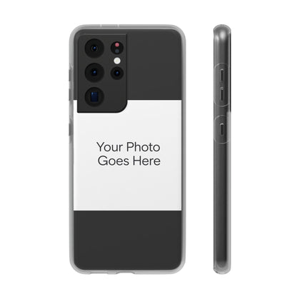 Custom Photo Phone Case — Slim Clear Flexible iPhone/Android Cover