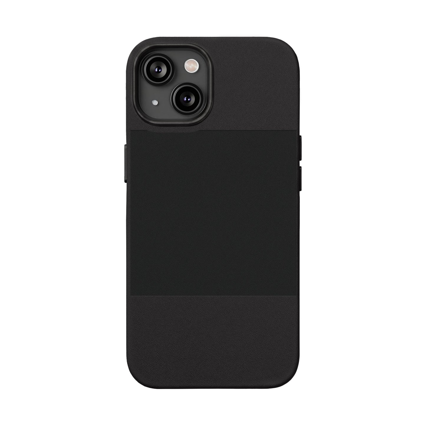Engraved PU Leather Phone Case — Personalized Minimalist Protective Cover