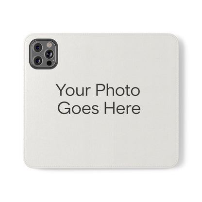 Custom Photo Flip Case — Personalized Wallet Phone Cover with Card Slots