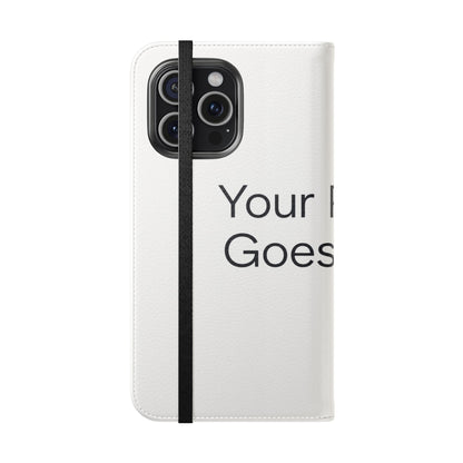 Custom Photo Flip Case — Personalized Wallet Phone Cover with Card Slots