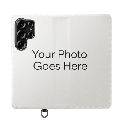 Custom Photo Flip Case — Personalized Wallet Phone Cover with Card Slots