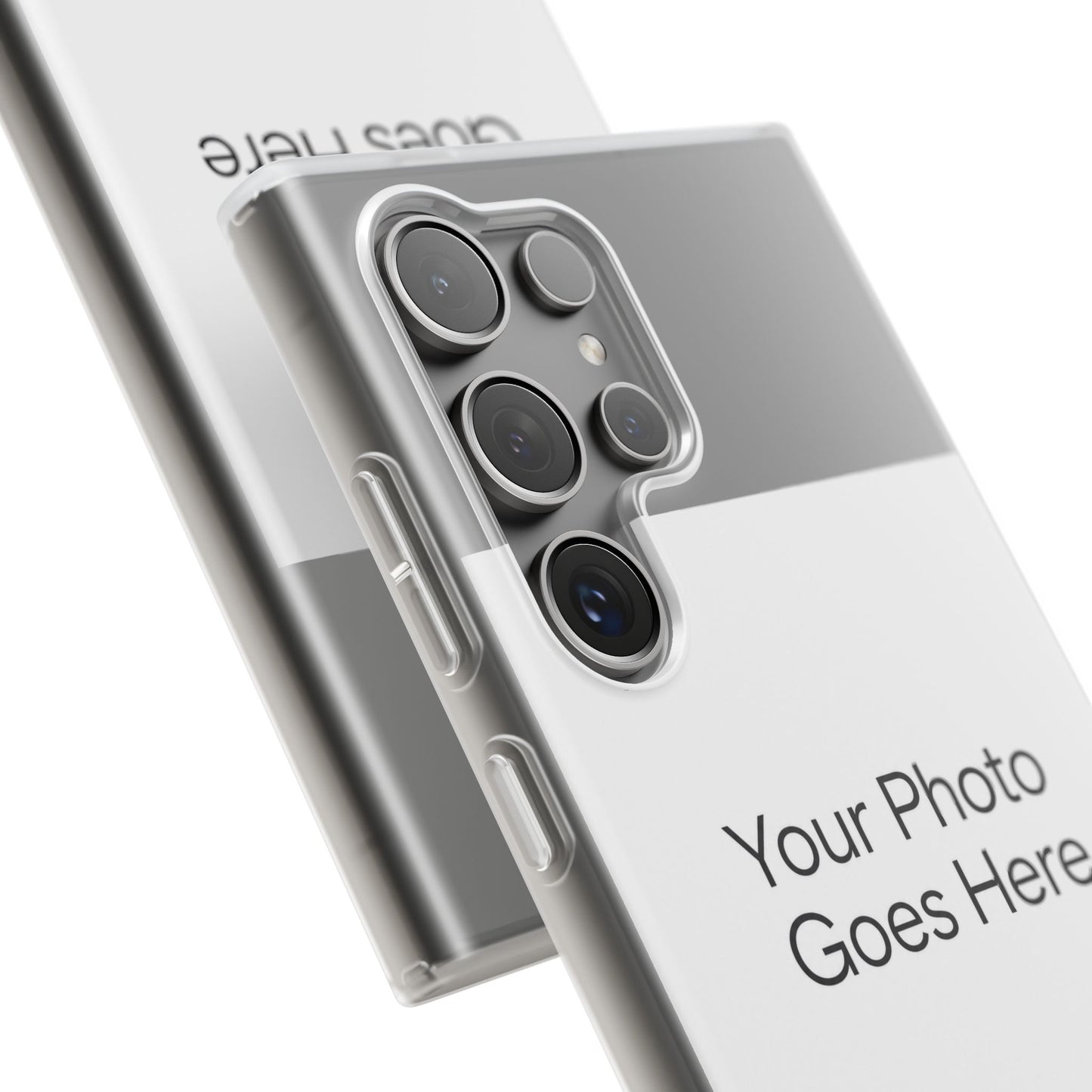 Custom Photo Phone Case — Slim Clear Flexible iPhone/Android Cover