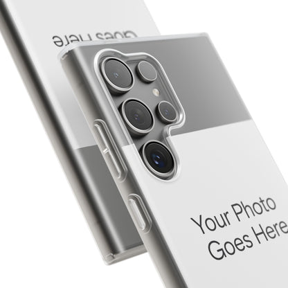 Custom Photo Phone Case — Slim Clear Flexible iPhone/Android Cover