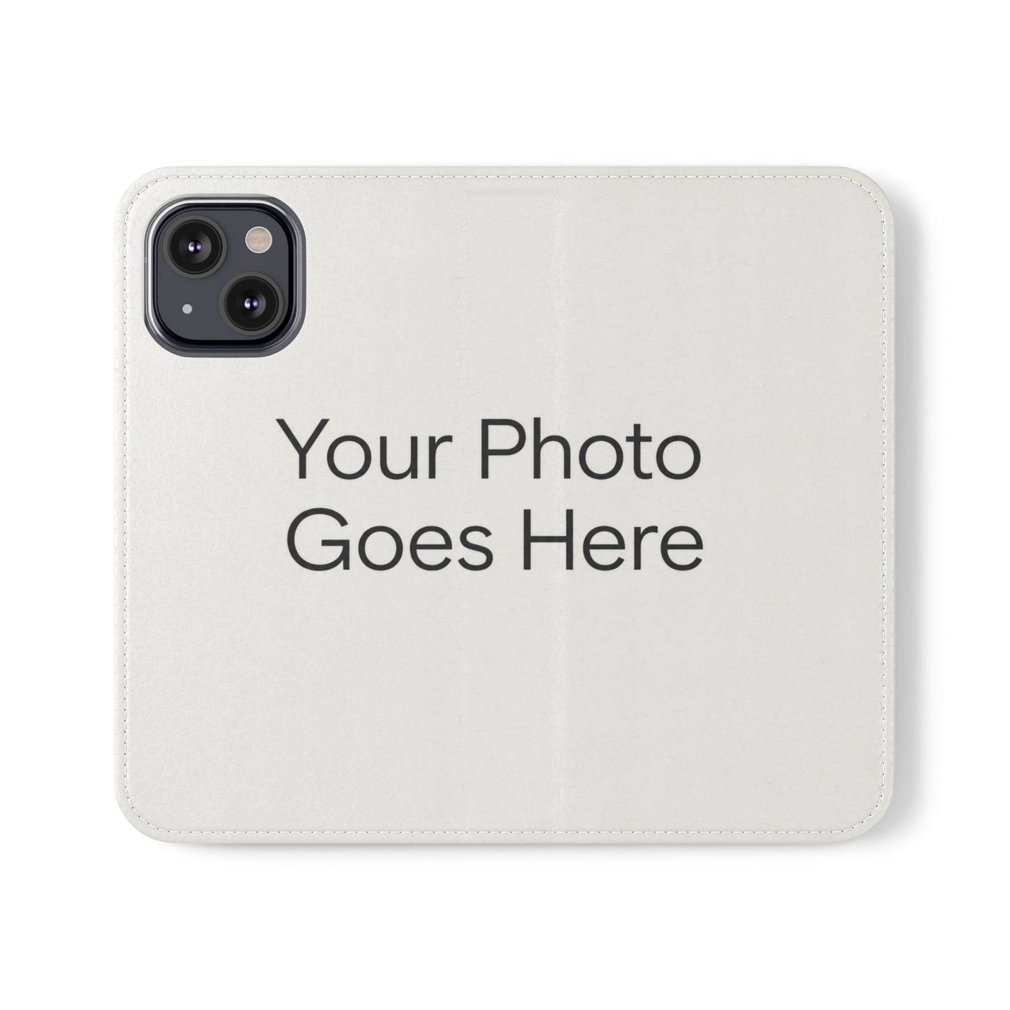 Custom Photo Flip Case — Personalized Wallet Phone Cover with Card Slots