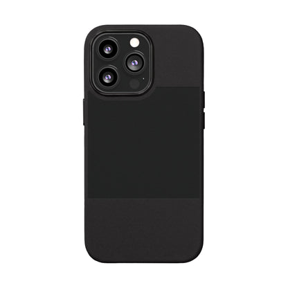 Engraved PU Leather Phone Case — Personalized Minimalist Protective Cover