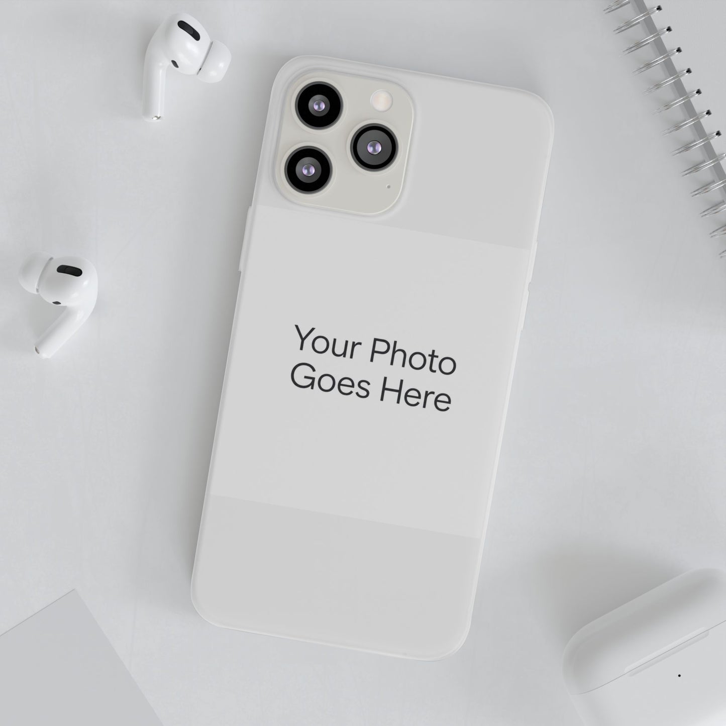 Custom Photo Phone Case — Slim Clear Flexible iPhone/Android Cover