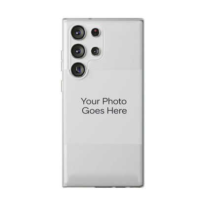 Custom Photo Phone Case — Slim Clear Flexible iPhone/Android Cover