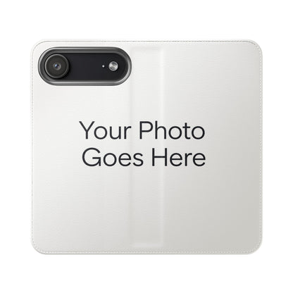 Custom Photo Flip Case — Personalized Wallet Phone Cover with Card Slots