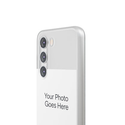 Custom Photo Phone Case — Slim Clear Flexible iPhone/Android Cover