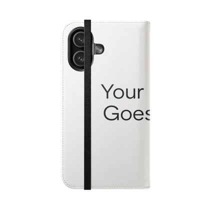 Custom Photo Flip Case — Personalized Wallet Phone Cover with Card Slots