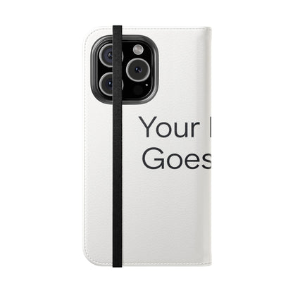 Custom Photo Flip Case — Personalized Wallet Phone Cover with Card Slots