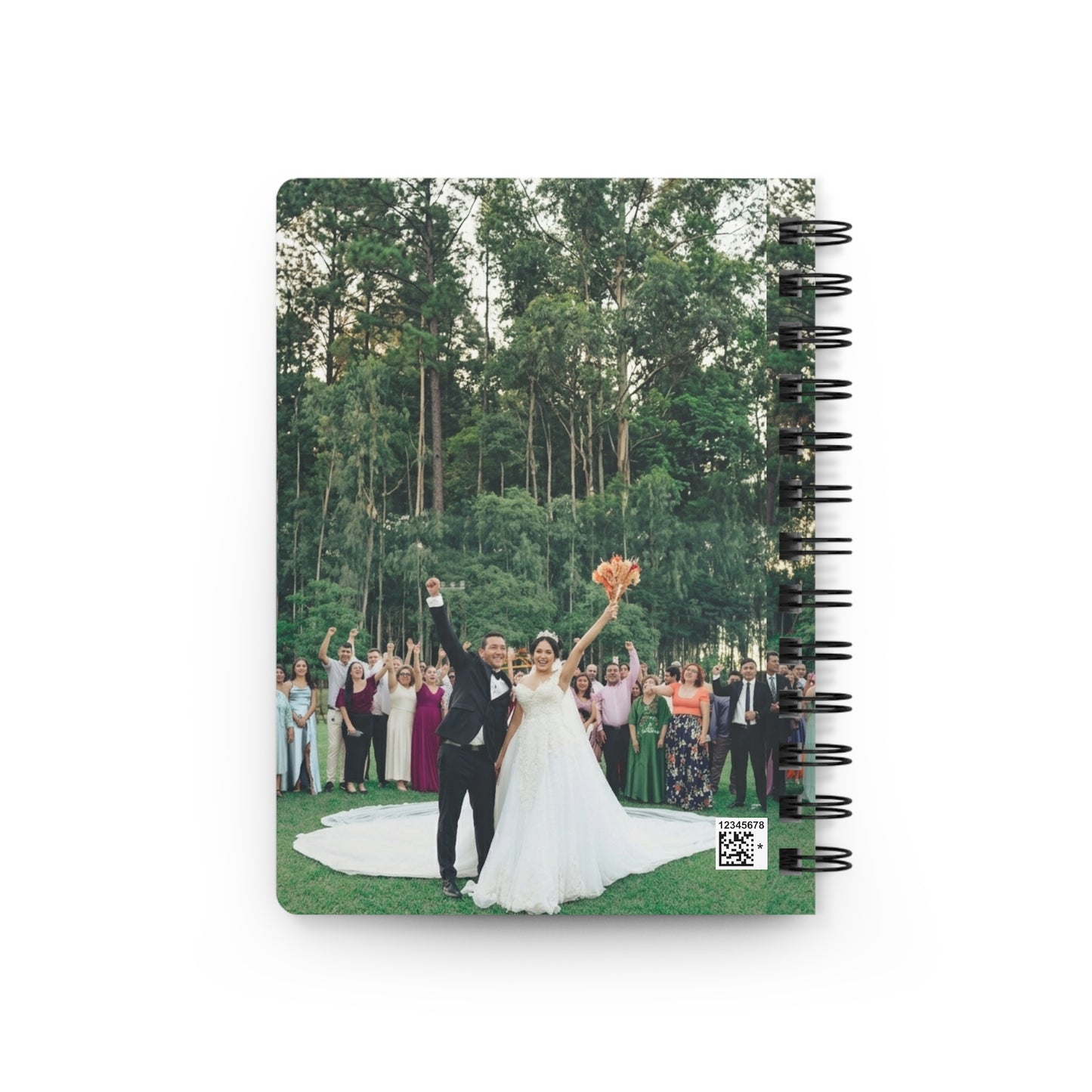 Wedding Photo Spiral Notebook — Personalized Bridal Keepsake Journal