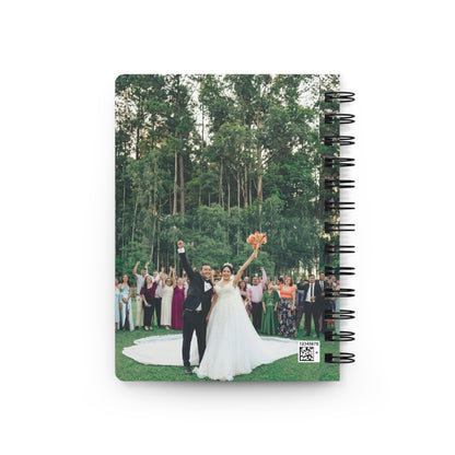 Wedding Photo Spiral Notebook — Personalized Bridal Keepsake Journal