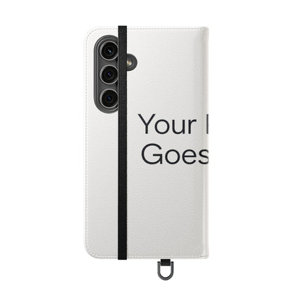 Custom Photo Flip Case — Personalized Wallet Phone Cover with Card Slots