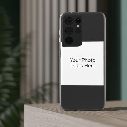 Custom Photo Phone Case — Slim Clear Flexible iPhone/Android Cover