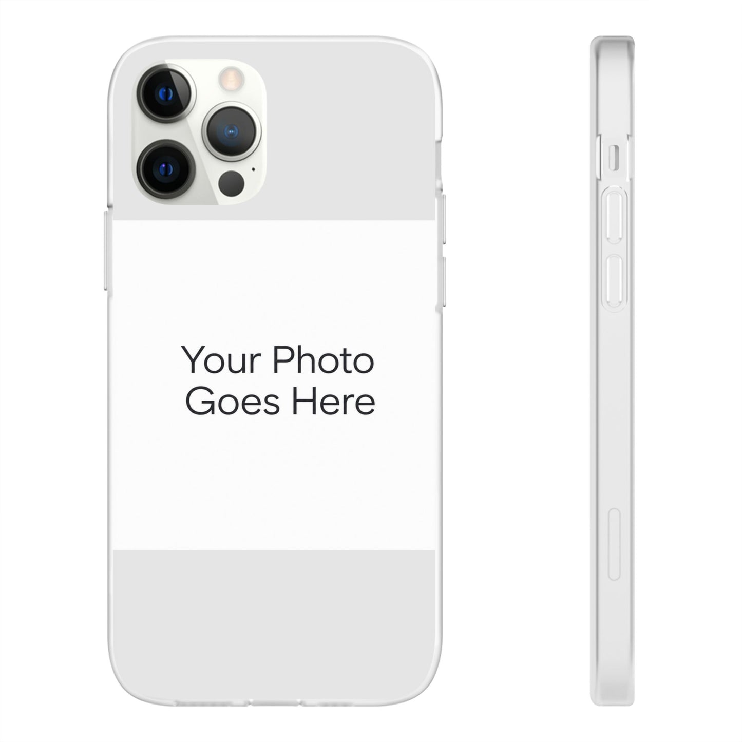 Custom Photo Phone Case — Slim Clear Flexible iPhone/Android Cover