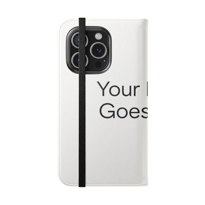 Custom Photo Flip Case — Personalized Wallet Phone Cover with Card Slots