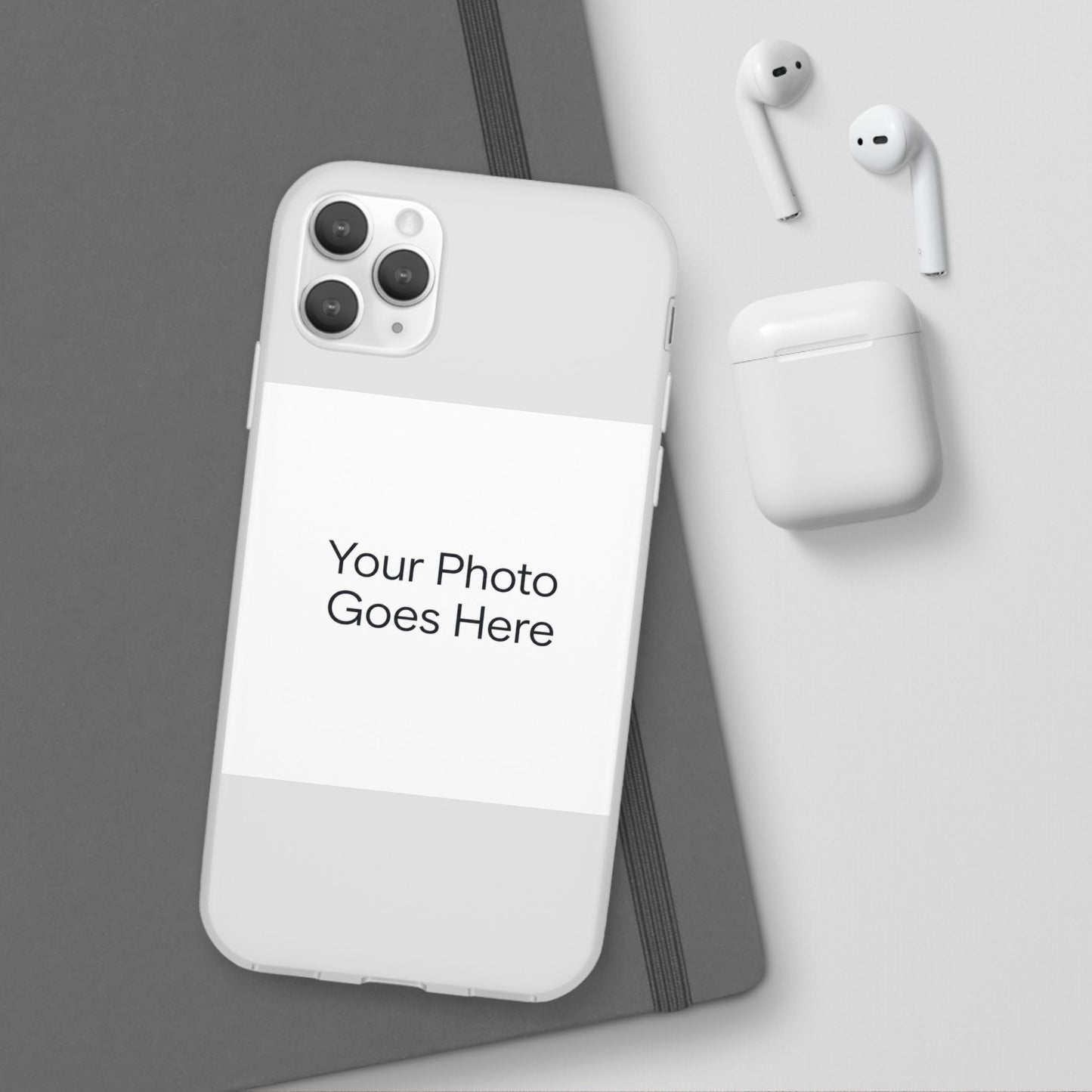 Custom Photo Phone Case — Slim Clear Flexible iPhone/Android Cover