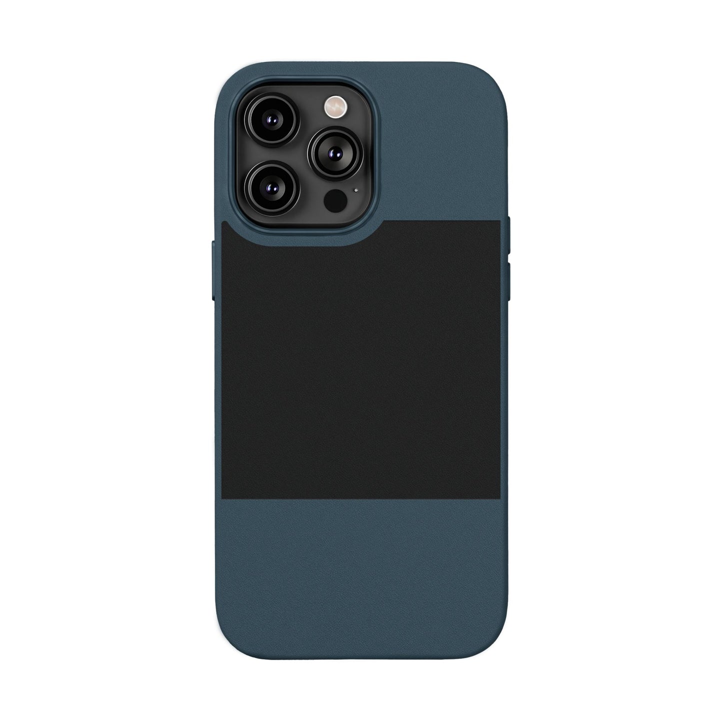 Engraved PU Leather Phone Case — Personalized Minimalist Protective Cover