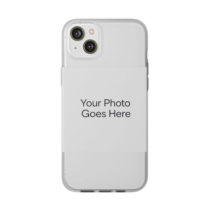 Custom Photo Phone Case — Slim Clear Flexible iPhone/Android Cover