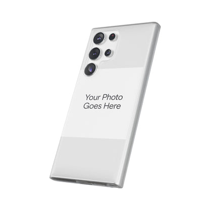 Custom Photo Phone Case — Slim Clear Flexible iPhone/Android Cover