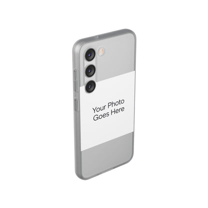 Custom Photo Phone Case — Slim Clear Flexible iPhone/Android Cover