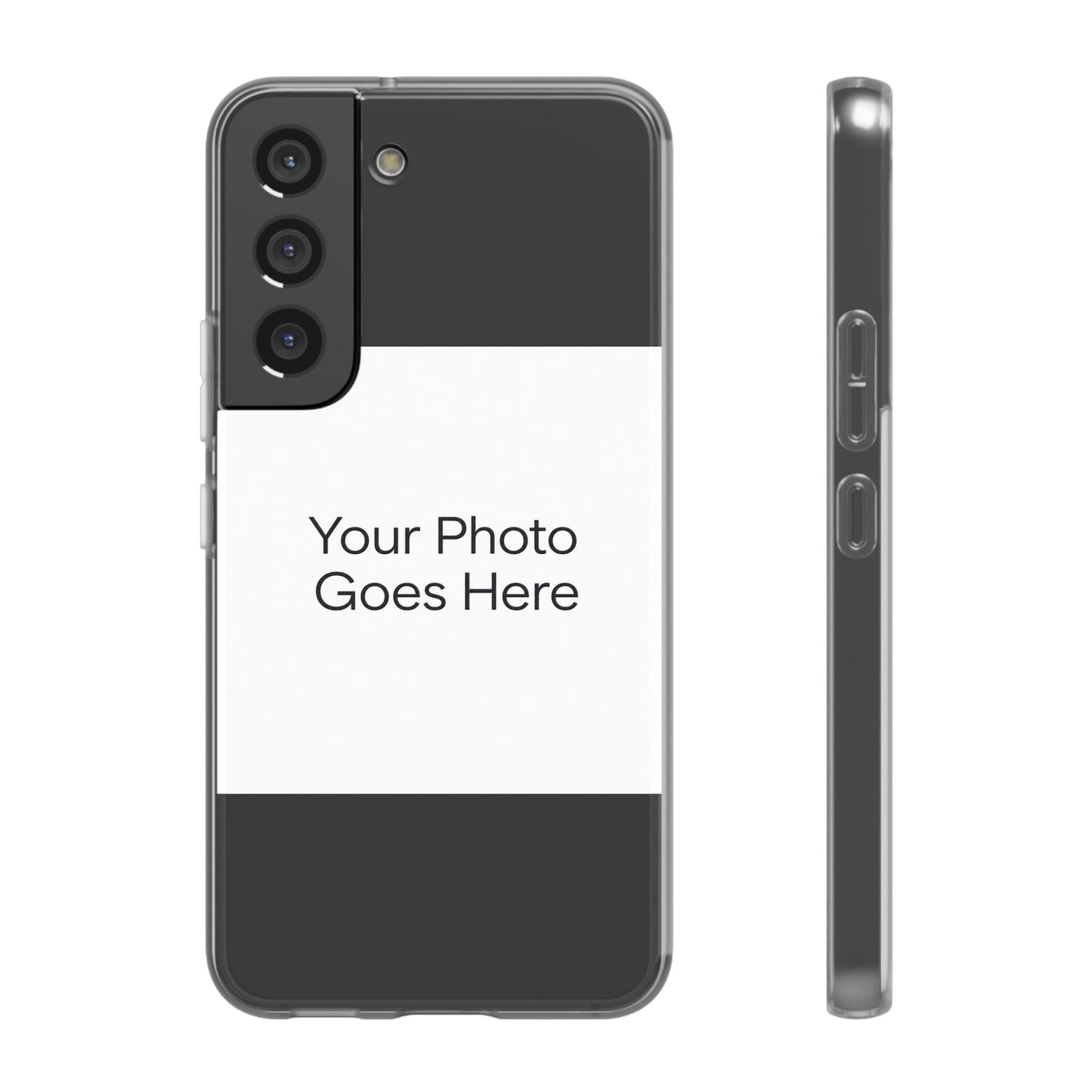 Custom Photo Phone Case — Slim Clear Flexible iPhone/Android Cover