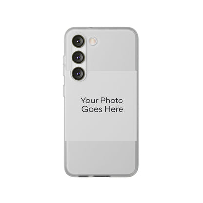 Custom Photo Phone Case — Slim Clear Flexible iPhone/Android Cover