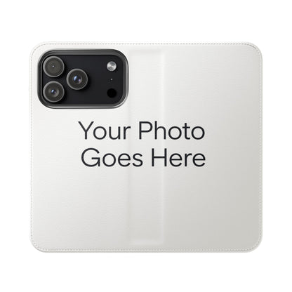 Custom Photo Flip Case — Personalized Wallet Phone Cover with Card Slots