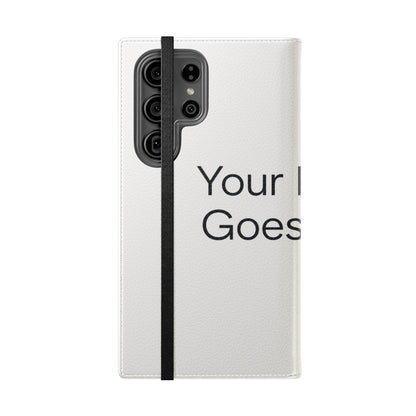 Custom Photo Flip Case — Personalized Wallet Phone Cover with Card Slots