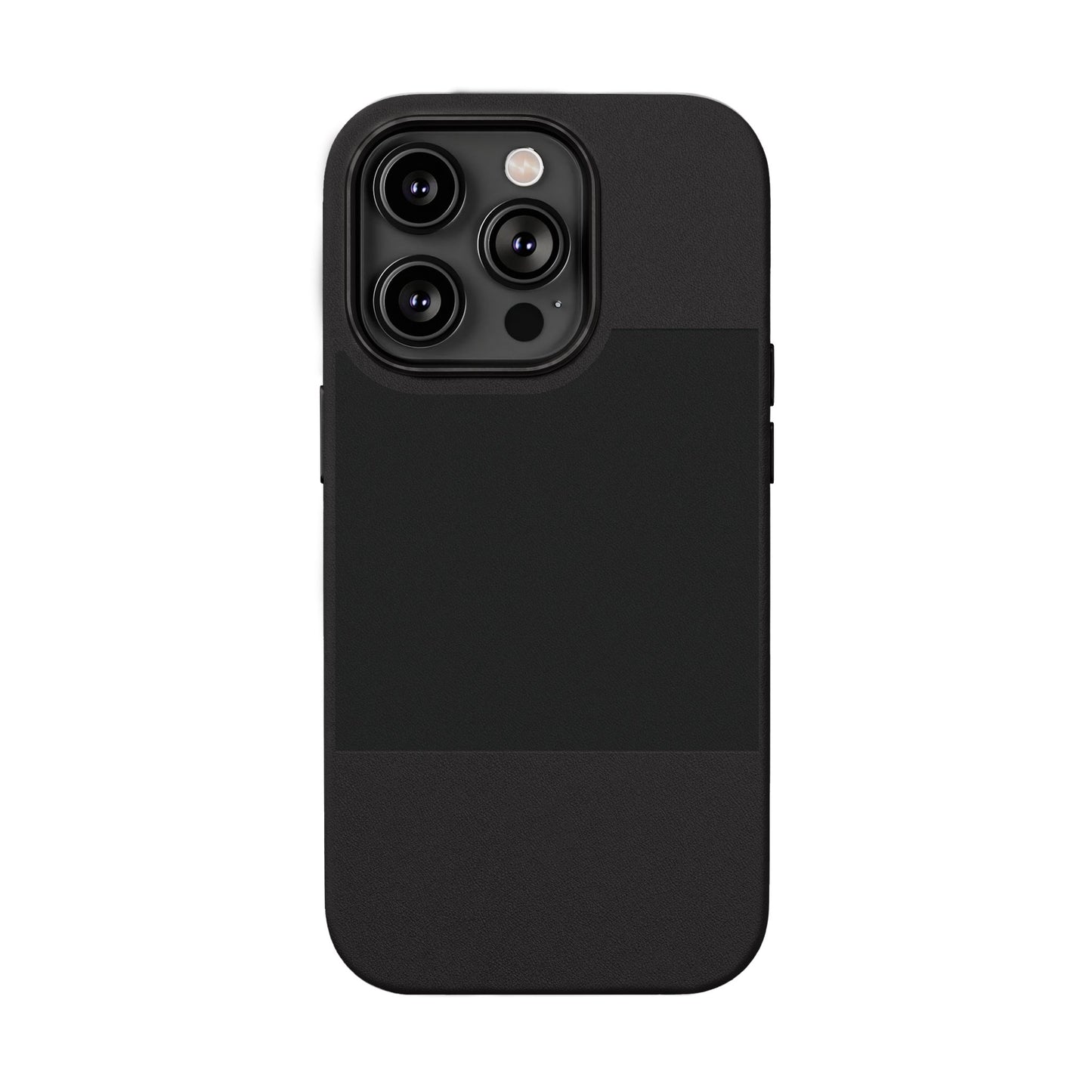 Engraved PU Leather Phone Case — Personalized Minimalist Protective Cover