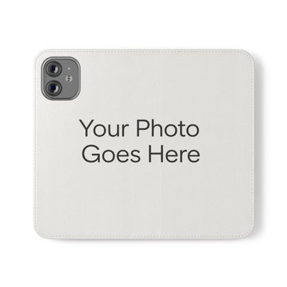 Custom Photo Flip Case — Personalized Wallet Phone Cover with Card Slots