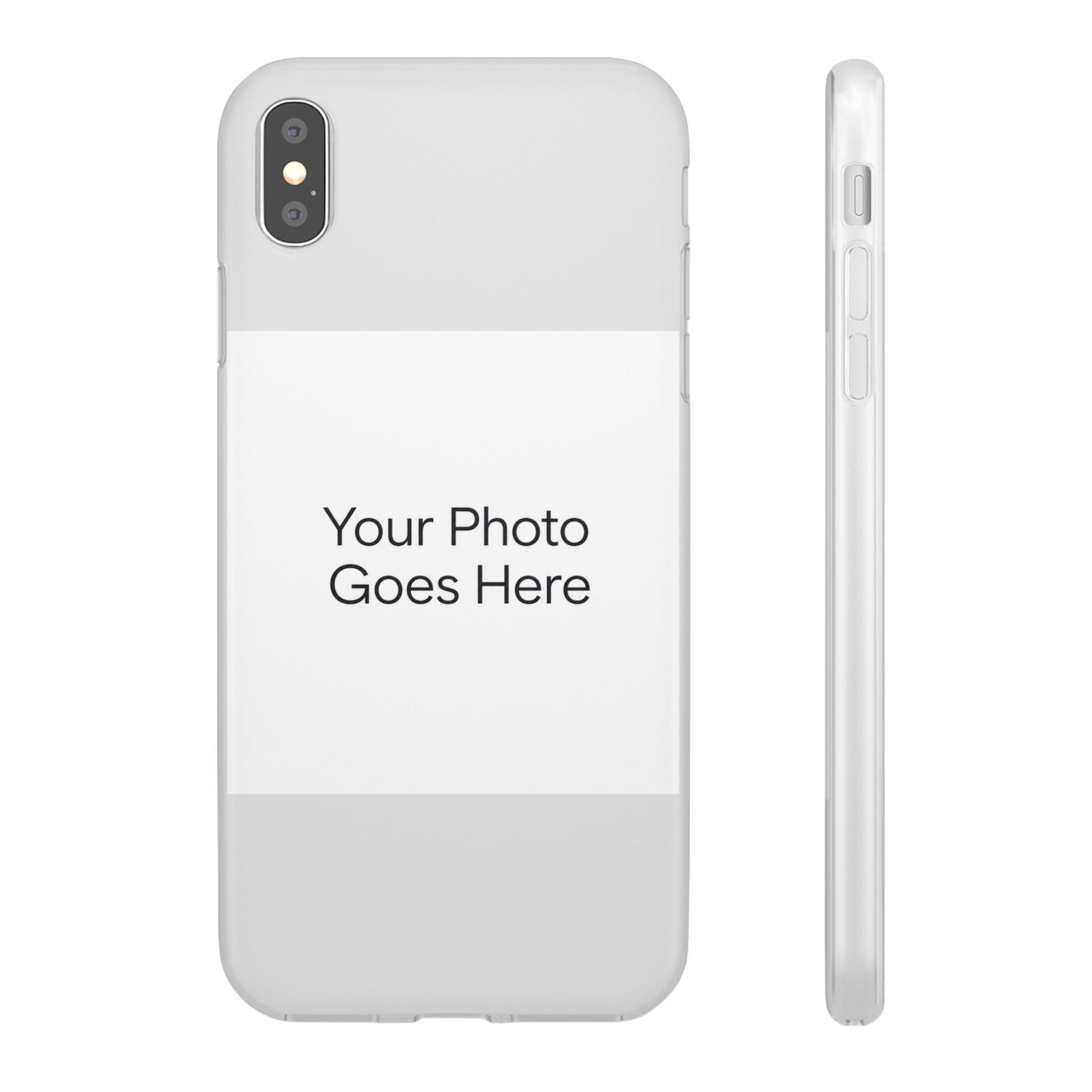 Custom Photo Phone Case — Slim Clear Flexible iPhone/Android Cover