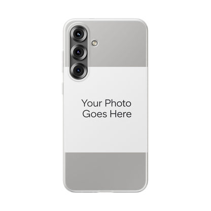 Custom Photo Phone Case — Slim Clear Flexible iPhone/Android Cover
