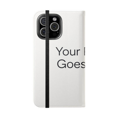Custom Photo Flip Case — Personalized Wallet Phone Cover with Card Slots