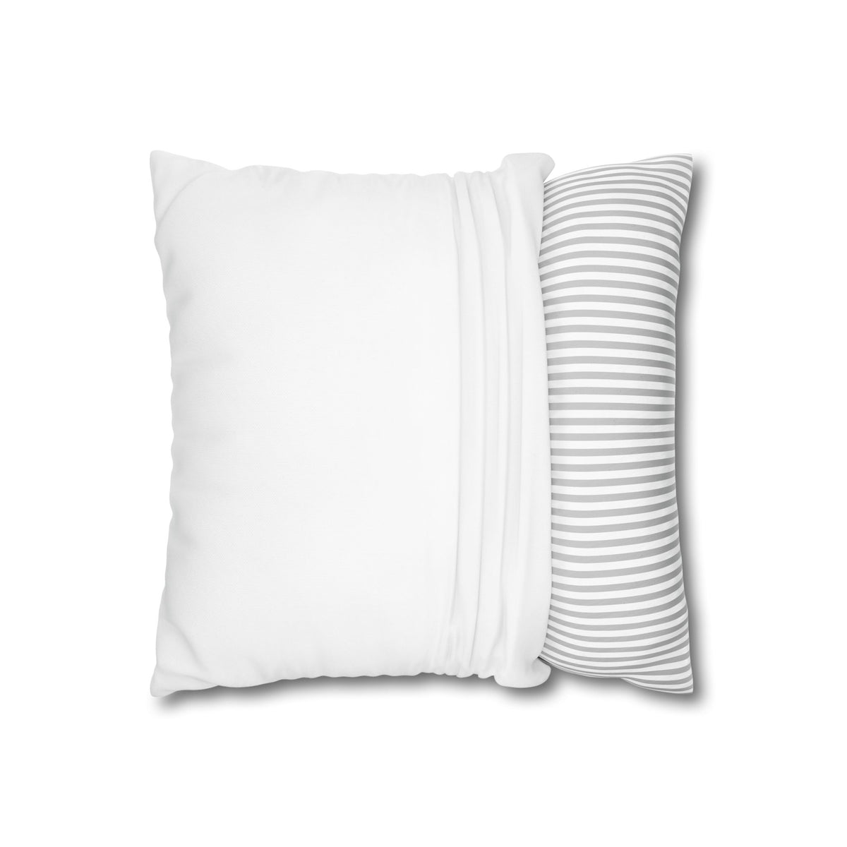 Funny Cat Face Pillowcase – Square Poly Canvas Throw Pillow Cover with Tongue-Out Kitty