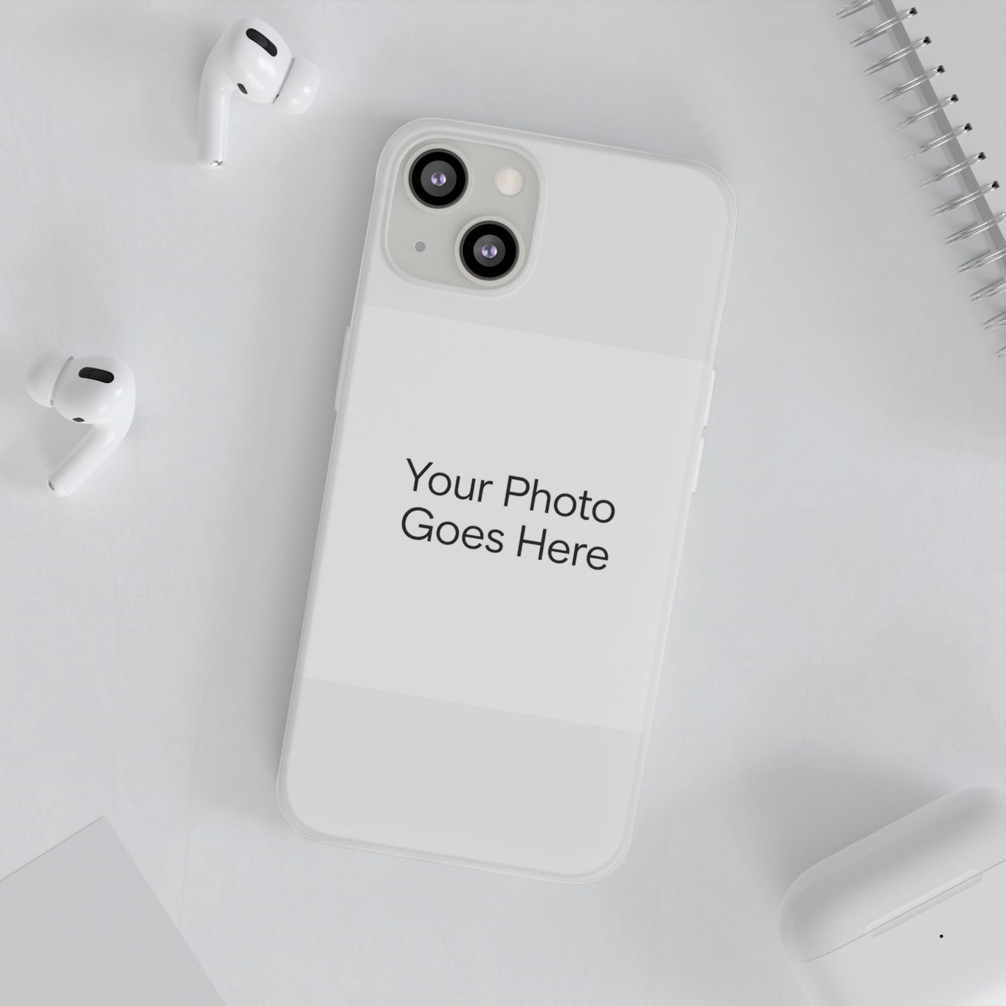 Custom Photo Phone Case — Slim Clear Flexible iPhone/Android Cover