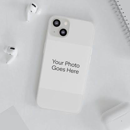 Custom Photo Phone Case — Slim Clear Flexible iPhone/Android Cover