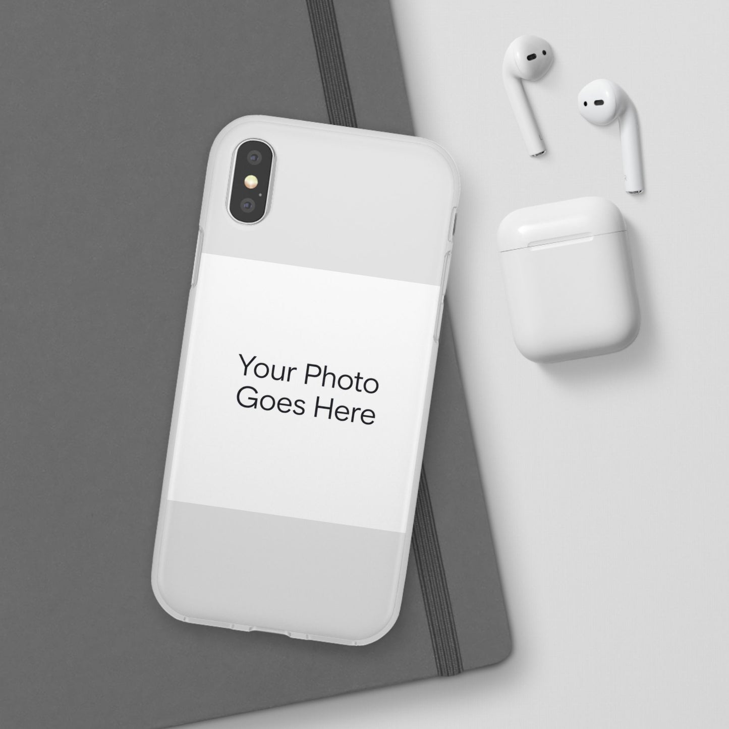 Custom Photo Phone Case — Slim Clear Flexible iPhone/Android Cover