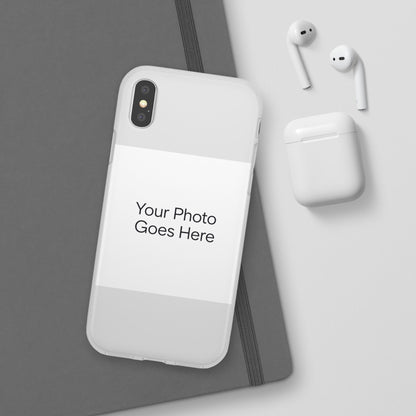 Custom Photo Phone Case — Slim Clear Flexible iPhone/Android Cover